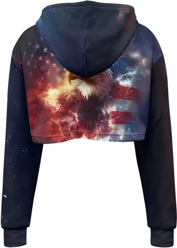 Vista 2 de YEXIATODO Sudadera con capucha de manga larga casual con cordón para mujer