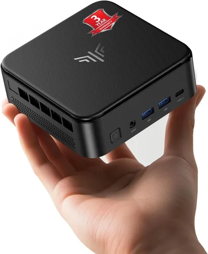 Vista 10 de KAMRUI Mini PC, E3B 32 GB RAM 512 GB SSD Mini computadoras para juegos AMD Ryzen 5 7430U Micro computadora de escritorio