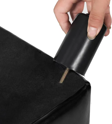 Vista 8 de Adeco Reposapiés pequeño, otomano rectangular, reposapiés acolchado, asiento extra para mascotas, para sala de estar, entrada, oficina (negro)