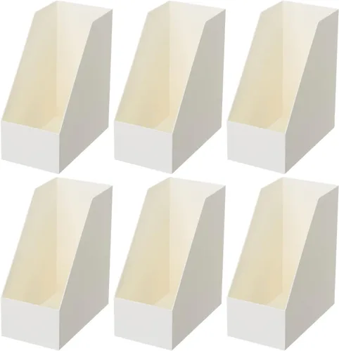 Vista 6 de YBM HOME Organizador vertical para archivos, diseño frontal abierto para un fácil acceso a archivos, documentos y revistas, ideal para oficina