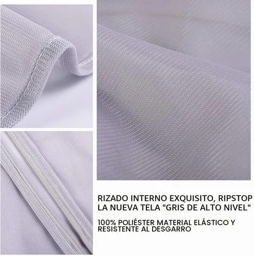 Vista 3 de Bolsa de lencería para lavar delicados, bolsas grises para ropa delicada, 5
