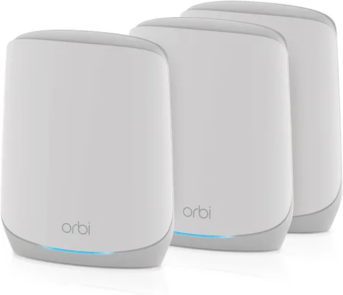 Vista 10 de NETGEAR Orbi Sistema de red de malla WiFi 6 de tres bandas para todo el hogar (RBK752P) - Router con 1 extensor de satélite, características