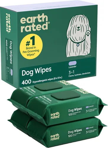 Vista 14 de Earth Rated XL - Toallitas para mascotas para perros y gatos, limpieza hipoalergénica y sin perfume de 3 en 1, desodorizante e hidratante extra