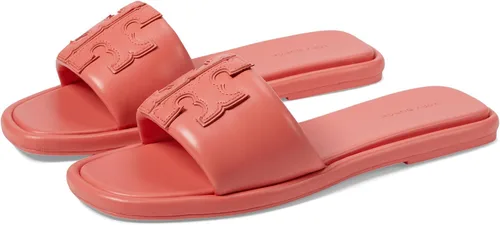 Vista 11 de Tory Burch Sandalias deportivas Double T para mujer Bourbon Miele/Oro
