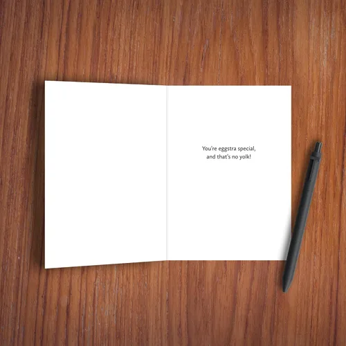 Vista 2 de Divertida tarjeta de amor – Abrazos y quiches para ti – Tarjetas de felicitación para feliz aniversario, solo porque sí, para él, ella, marido