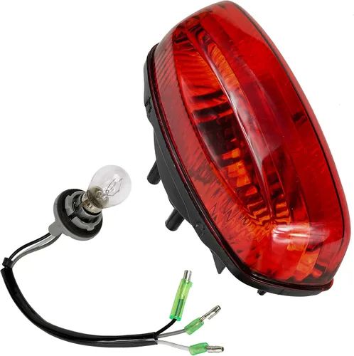 Vista 8 de Caltric Conjunto de luz trasera con bombilla compatible con Suzuki Eiger LT-F400 LT-F400F LT-A400 LT-A400F 2002-2007 / Vinson LT-A500F 2002-2007