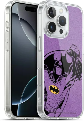 Vista 166 de Head Case Designs Funda de gel con licencia oficial de Batman DC Comics Bat Signal Logos [protección de grado militar] compatible con Apple iPhone 7