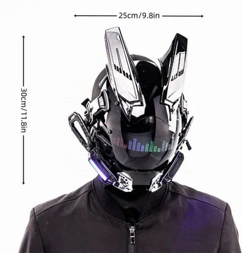Vista 4 de Casco punk de ciencia ficción gótica máscara Cosplay fiesta