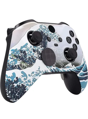 Vista 2 de Custom Elite Series 2 Controller Compatible With Xbox One, Xbox Series S, and Xbox Series X (Waves)