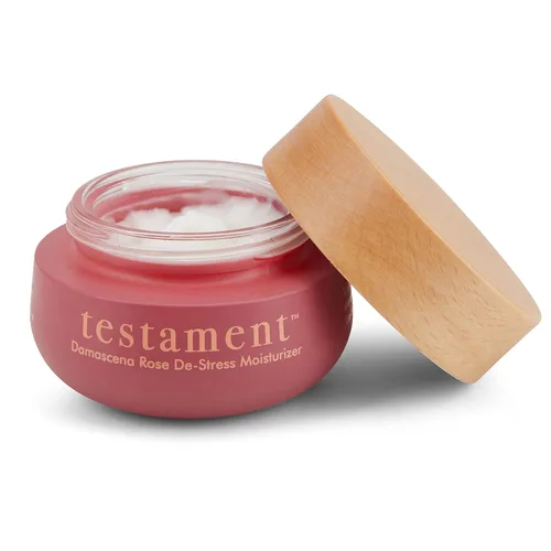 Vista 2 de TESTAMENT Beauty Damascena Rose De-Stress Face Skin Care Hidratante Día Noche Anti-Envejecimiento Cara y Cuello Arrugas Alisa la piel y reduce