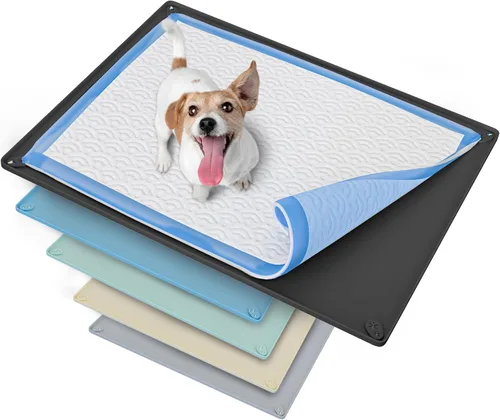 Vista 15 de Bandeja para orina de perro para almohadillas de orina de 30 x 36 pulgadas Gris