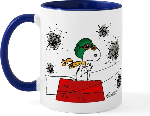 Vista 7 de CafePress Crabby Snoopy - Taza de café de cerámica (11 oz)