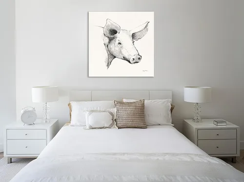 Vista 2 de Jaxson Rea "Life at Home VII Vintage Cream Gallery Wrapped Canvas by Avery Tillmon, 12" x 12