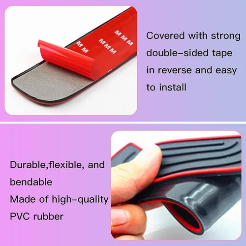 Vista 4 de W-POWER Protectores de placa para umbral de puerta de automóvil – Protectores universales de entrada para umbral de puerta, panel protector