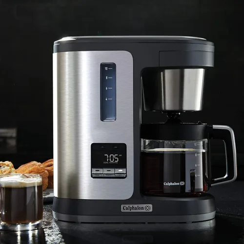 Vista 5 de Calphalon BVCLDCG1 Perfect-Brew - Cafetera de 10 tazas, acero inoxidable oscuro