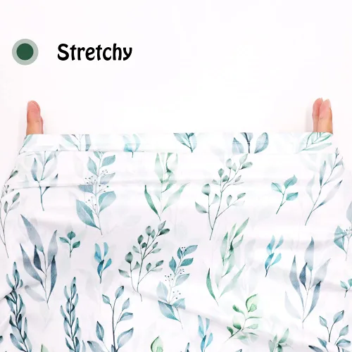 Vista 3 de DILIMI Funda de asiento de automóvil para bebé, diseño de hoja verde, suave, transpirable, para asiento de automóvil, cubierta multifuncional
