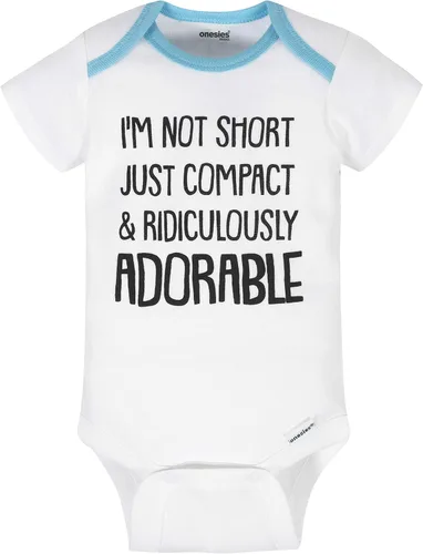 Vista 4 de Onesies Brand Paquete de 8 mamelucos unisex de manga corta para bebé