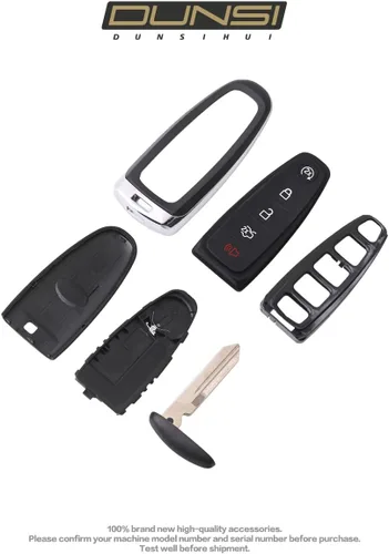 Vista 3 de DUNSIHUI M3N5WY8609 - Funda de repuesto para llave de automóvil con 5 botones, compatible con MKS MKT MKX Edge Escape Explorer Focus Flex Taurus sin