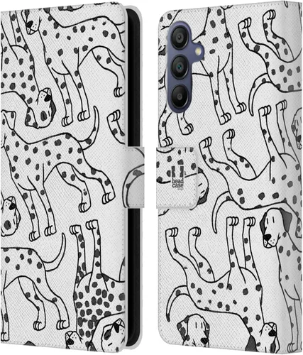Vista 11 de Head Case Designs Airedale Terrier Dog Breed Patterns 4 Leather Wallet Case Compatible with Samsung Galaxy A15