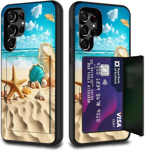 Vista 26 de Funda híbrida de doble capa con función atril para Samsung Galaxy A16 5G de 6.9 pulgadas, diseño de vaca con bandera estadounidense