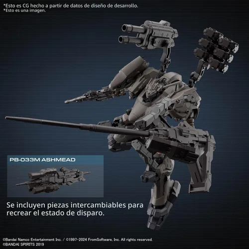 Vista 7 de Bandai Hobby - Armored Core VI Fires of Rubicon - #01 RaD CC-200 Orbiter Nightfall 30 MM 1/144 Kit
