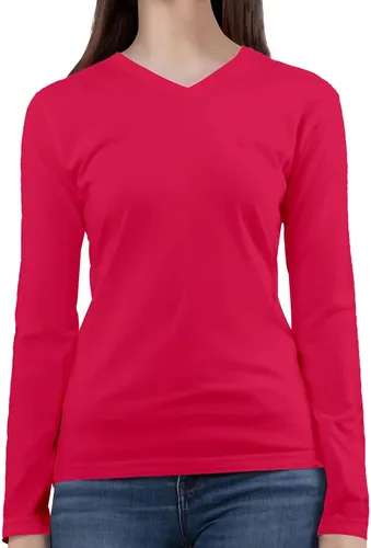 Vista 7 de BaHoki Essentials Camisetas de manga larga con cuello en V gran elasticidad y capa diseñadas para un máximo rendimiento