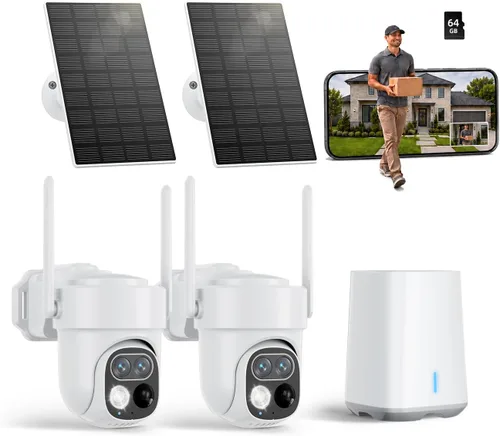 Vista 10 de Cámaras de seguridad inalámbricas para exteriores, sistema de 4 cámaras sin BF-A100W4