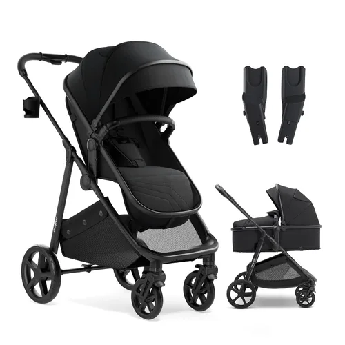 Vista 16 de Mompush Wiz - Cochecito reversible 2 en 1, plegable con una sola mano Negro