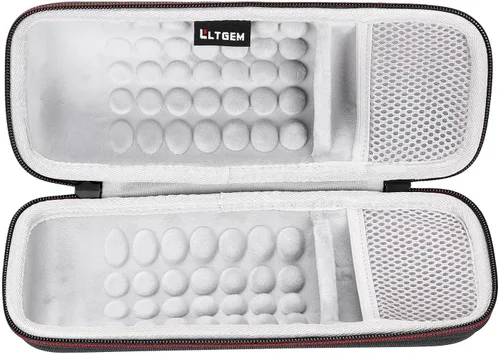 Vista 7 de LTGEM - Carcasa rígida de EVA para altavoz Bluetooth Bose SoundLink Revolve or Revolve (Serie II) con bolsillo de malla, color negro