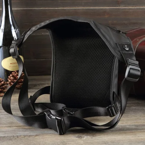 Vista 4 de Riñonera de cintura para hombres y mujeres, 011-negro, Casual