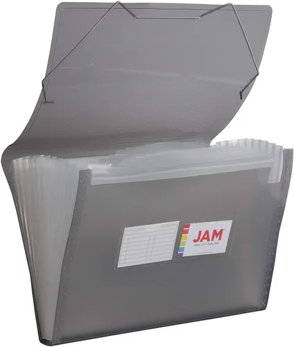 Vista 7 de Caja de almacenamiento JAM PAPER con archivos de colores - 12.5 x 9.5 x 3.5 pulgadas - Caja vendida individualmente y 5 archivos