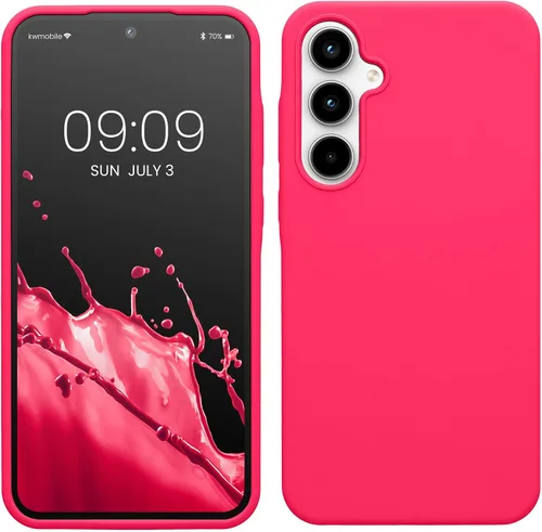 Vista 58 de kwmobile Funda Compatible con Samsung Galaxy A14 5G - Funda de teléfono de TPU y silicona con acabado suave - Verde Lima