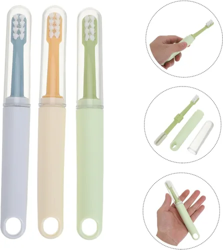 Vista 9 de Toyvian 3pcs PET Toothbrush Kit Double Headed for Dogs and Cats