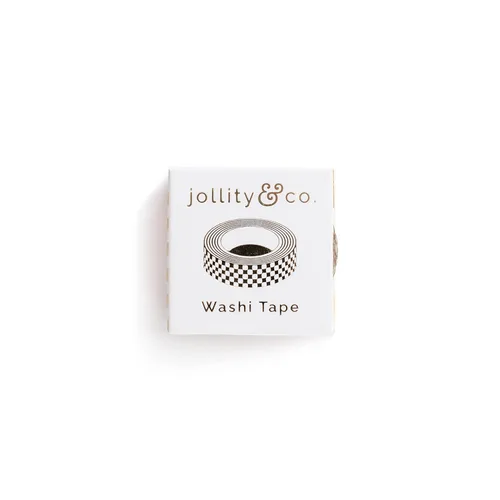 Vista 2 de Jollity & Co Check It! - Cinta washi en lámina dorada de choque dorado, paquete de 1 cinta washi, fácil de mezclar y combinar, cinta washi