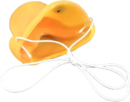 Vista 3 de NOVELTY GIANT WWW.NOVELTYGIANT.COM Duck Bill Beak Nose Máscara de plástico suave para disfraz de color amarillo