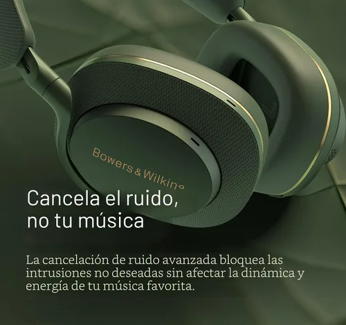 Vista 3 de Bowers & Wilkins Px7 S2e - Auriculares Bluetooth sobre la oreja, con cancelación de ruido mejorada y modo de transparencia, llamadas nítidas, 30