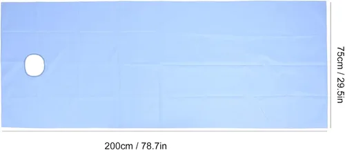 Vista 8 de Sábana de salón de belleza, cubierta impermeable para cama de masaje a prueba de aceite, sábana de mesa de masaje profesional con orificio