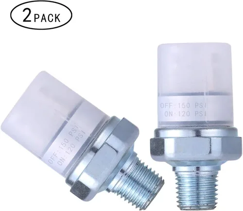 Vista 3 de Interruptor de Presión 120-150 PSI Interruptor de Presión del Compresor de Aire Interruptor de Presión de Aire 1/4"-18 NPT Interruptor de Presión