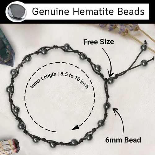 Vista 57 de Amazing Gemstone Crystal Anklet Ankle Bracelets for Women - Waterproof Beaded Healing Crystal Anklets, Plus Size Chakra Gemstone Bead Anklet