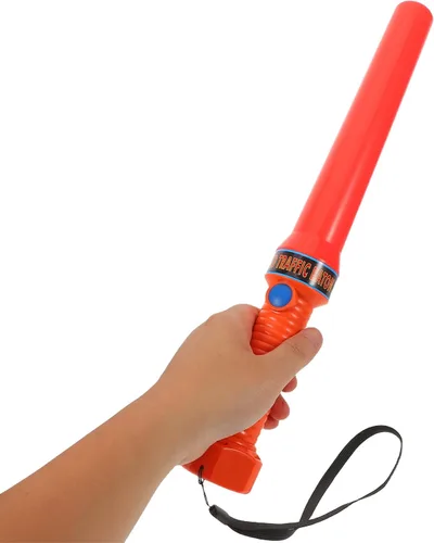 Vista 4 de Generic Varita LED de control de tráfico con correa de muñeca resistente a los impactos portátil de advertencia para uso al aire libre
