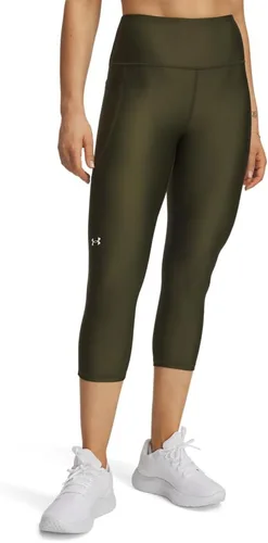 Vista 7 de Under Armour Pantalones capri HeatGear de cintura alta con bolsillos para mujer (020) Carbón jaspeado claro/ Negro