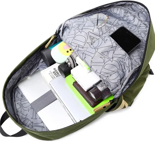 Vista 3 de Mochilas ligeras para niños, mochila escolar de lona, pequeñas mochilas de viaje para mujeres, niñas, niños, mochila para niños pequeños
