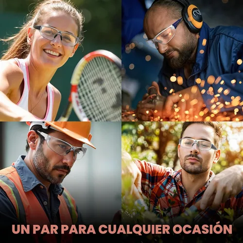 Vista 4 de Lightweight Pickleball Safety Glasses for Men & Women