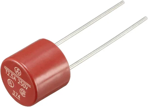 Vista 3 de uxcell® 20pcs DIP montado en miniatura cilindro lento golpe micro fusible T2.5A 0.5A 250V rojo