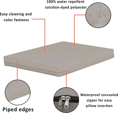 Vista 4 de Covers & All Funda protectora de colchón 100% impermeable, protector de colchón de cama matrimonial con doble cremallera para patio, banco