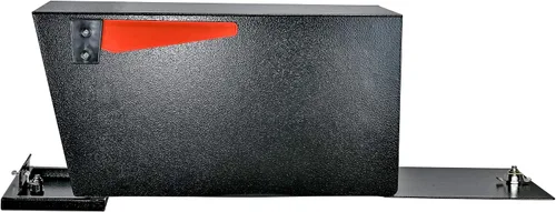 Vista 3 de Mail Boss 7536 Street Safe Latitude Buzón de seguridad con bloqueo (negro) y poste de montaje en tierra