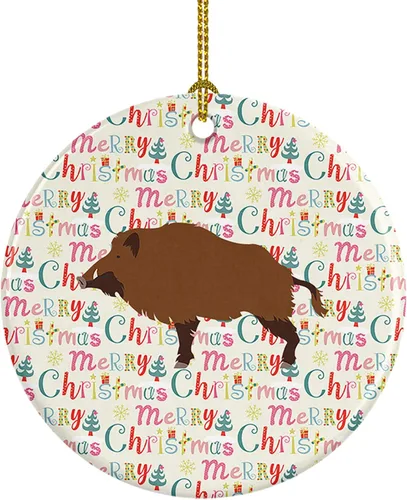 Vista 71 de Caroline's Treasures Adorno de cerámica de avestruz común para árbol de Navidad, decoración colgante para el hogar, Navidad, vacaciones, fiesta