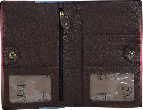 Vista 3 de Anna By Anuschka Cartera de cuero genuino pintada a mano para mujer