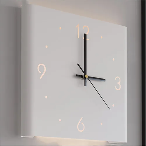Vista 14 de KYOFIS Reloj de pared Corne de doble cara, reloj de pared digital de esquina con escala numeral, funciona con pilas, reloj de pared silencioso