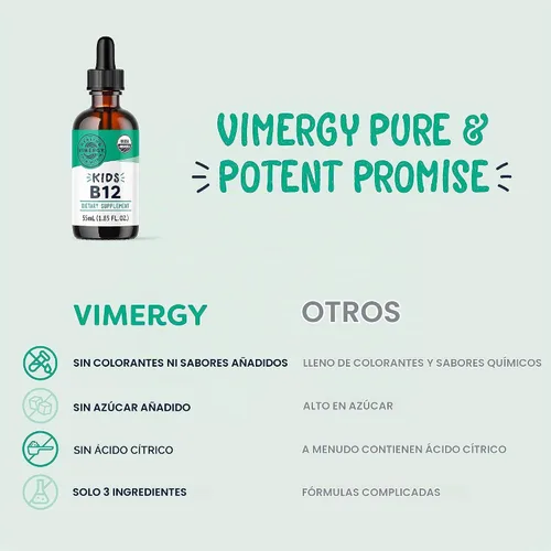 Vista 3 de Vimergy Zinc para niños (1.9 fl oz) y niños B12 (1.9 fl oz) - Kits